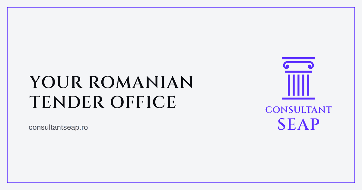 Consultant SEAP — your Romanian tender office